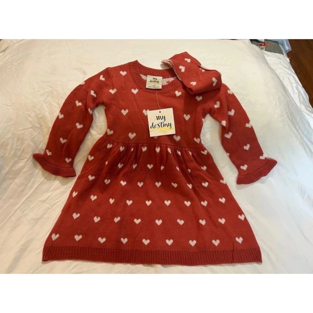 2T My Destiny Long Sleeve Sweater Dress